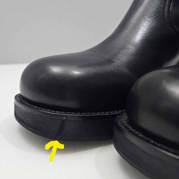 Jeffrey Campbell Liverpool 2 Ankle Boot Womens 8.5 Black Platform Heeled 90s - Picture 7 of 14